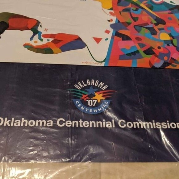 Oklahoma Centennial Commission poster - Picture 2 of 4